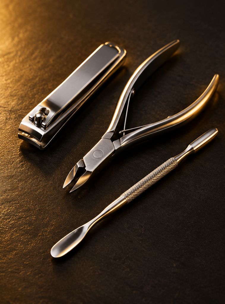 Nail care tools - clippers, nippers, cuticle pusher