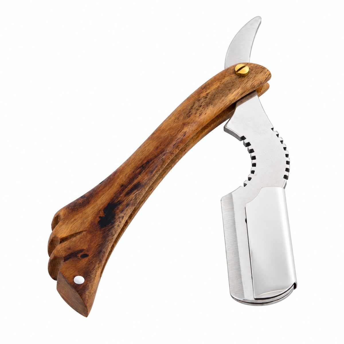 Serrated Wood shavette razor, SB-RZ-015