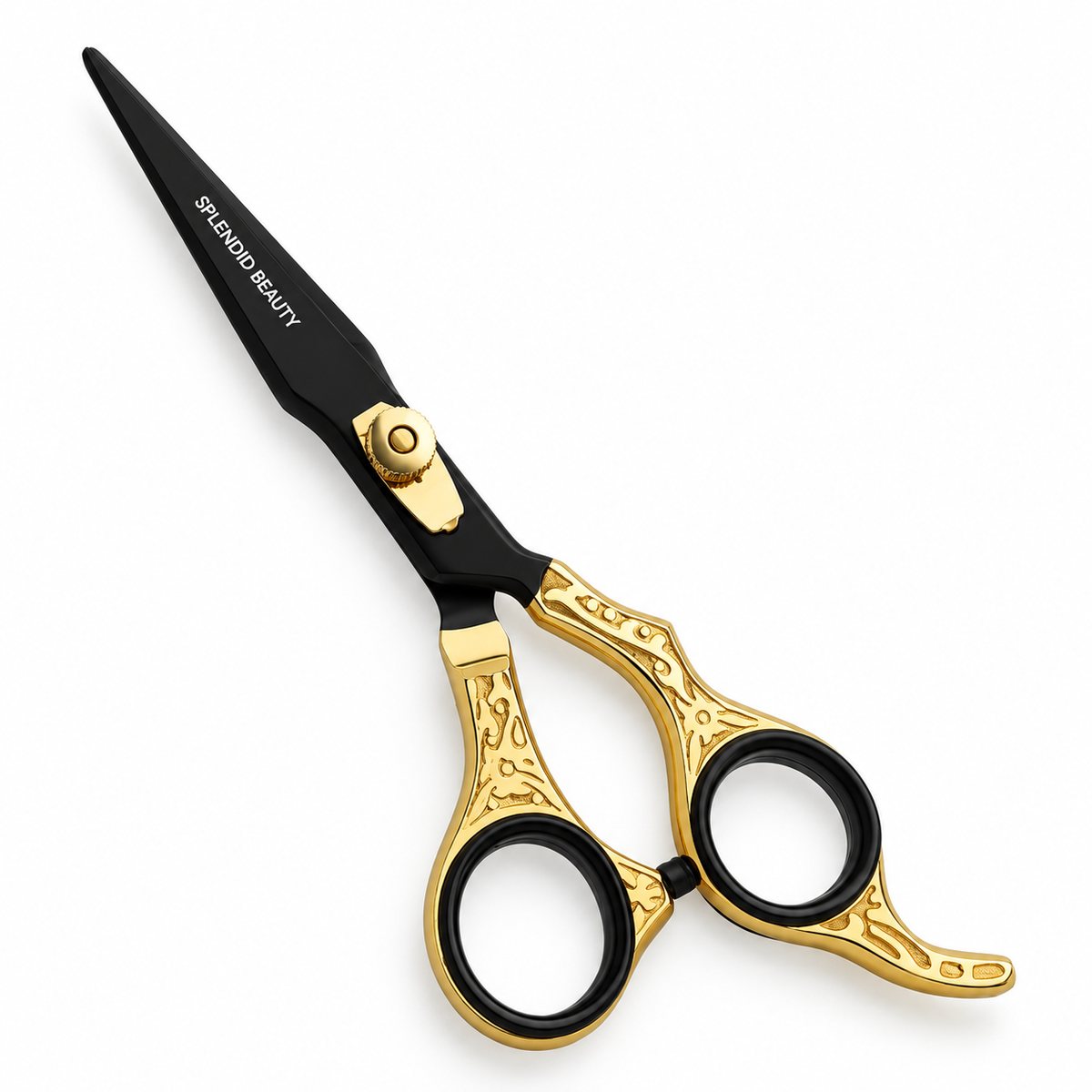 Noir Gold Royal Engraved scissors, SB-SC-033